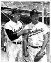 Gil Hodges and Rube Walker in 1966